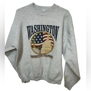 Vintage Gray Washington D.C. The White House Crew Sweatshirt Men’s XL